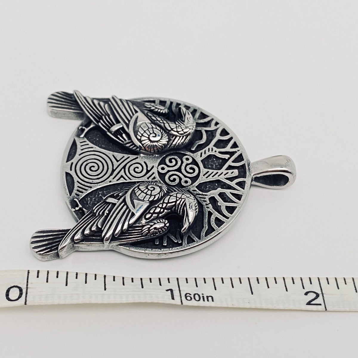 Ravens Triskele Stainless Steel Pendant