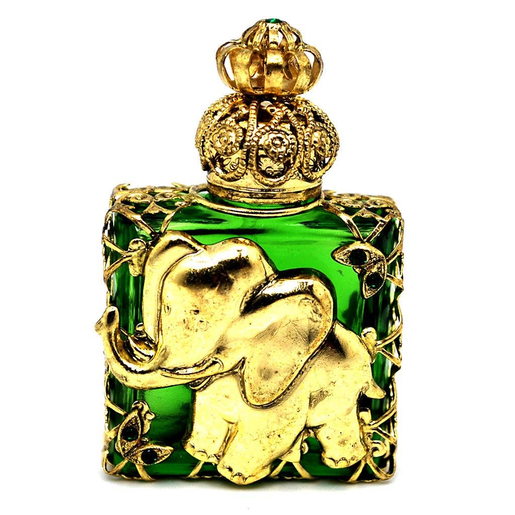 Perfume Oil ELEPHANT Czech Victorian Style Decorative Perfume Bottle