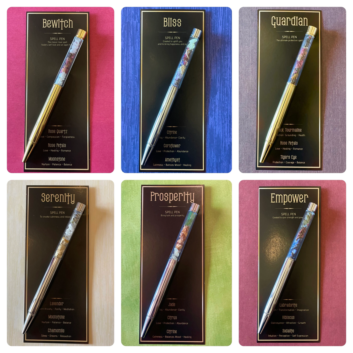 Bewitch Spelled Intention Pen - Silver