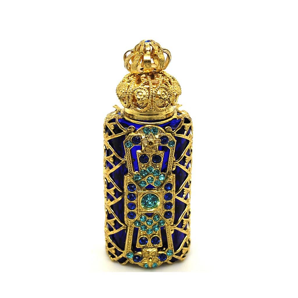 BLUE Victorian Decorative Perfume Bottle Holder