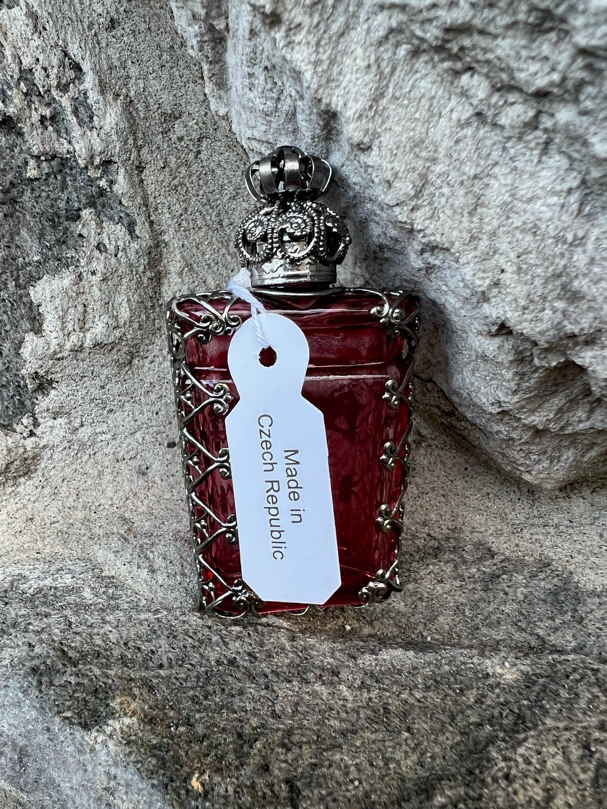 Perfume Oil Bottle - PINK Victorian Bottle