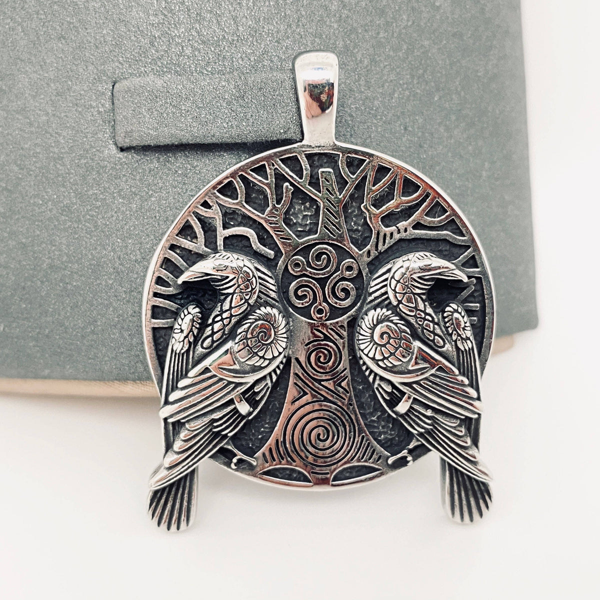 Ravens Triskele Stainless Steel Pendant