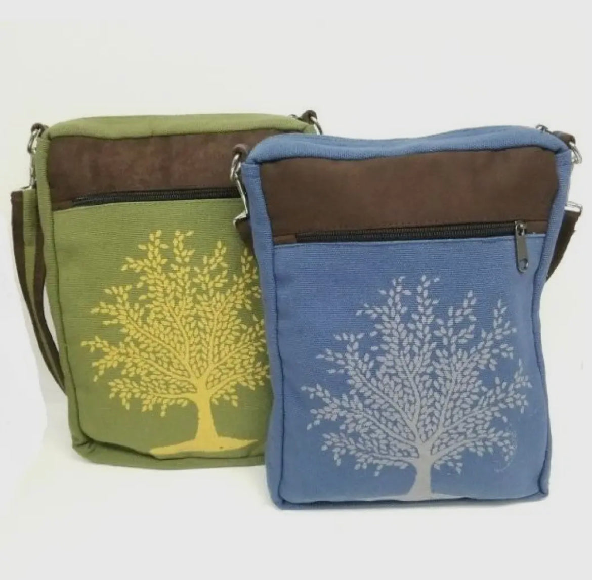 Celtic Sacred Tree Blue Crossbody Bag