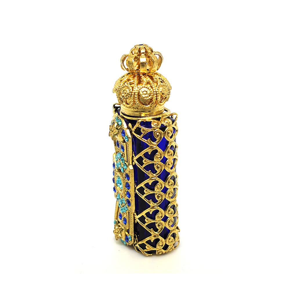 BLUE Victorian Decorative Perfume Bottle Holder
