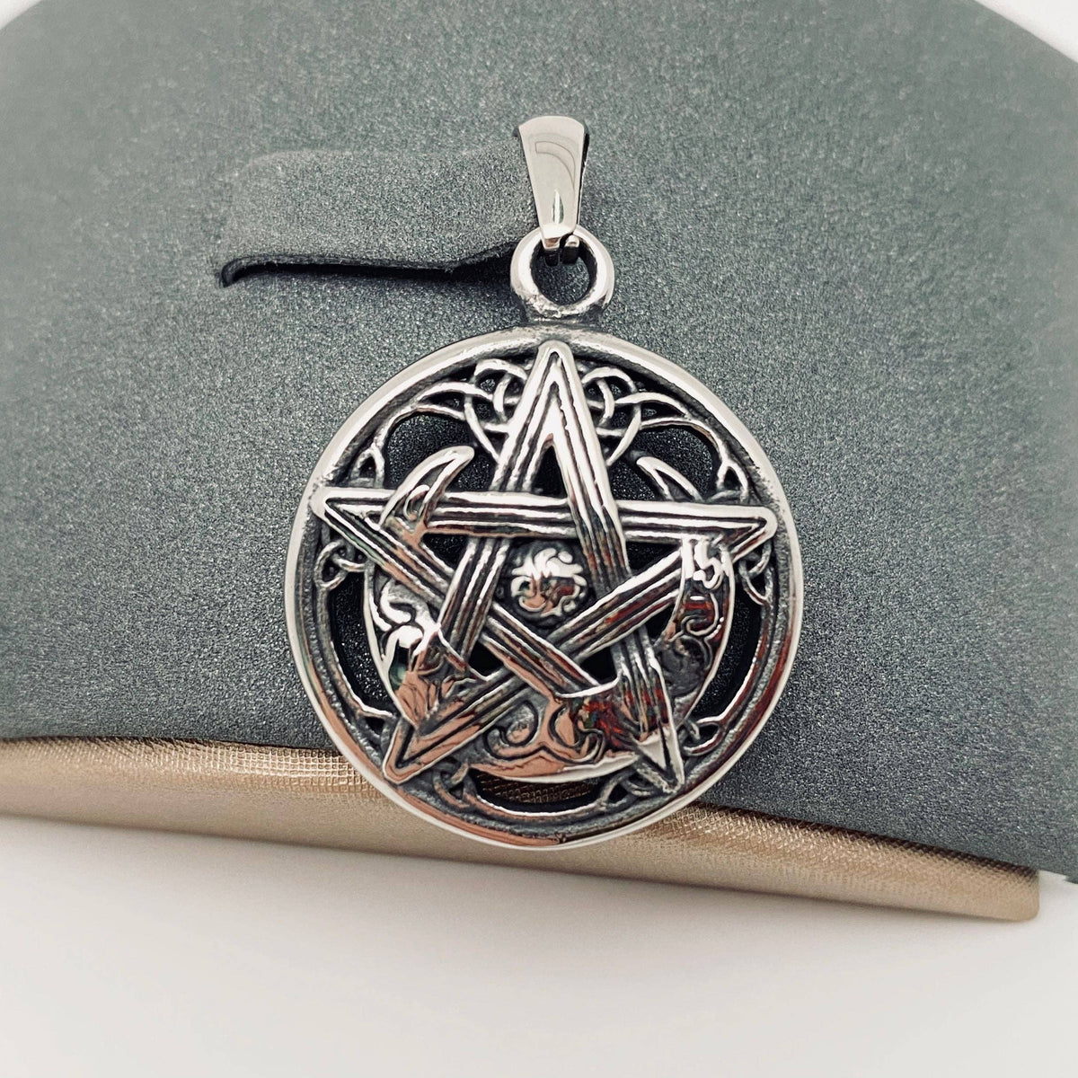 Lunar Pentacle Celtic Knot Pendant