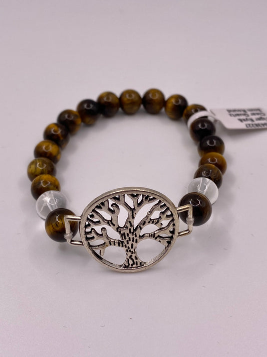 Celtic Tree of Life Tiger Eye Bracelet – Strength, Wisdom & Ancestral Connection