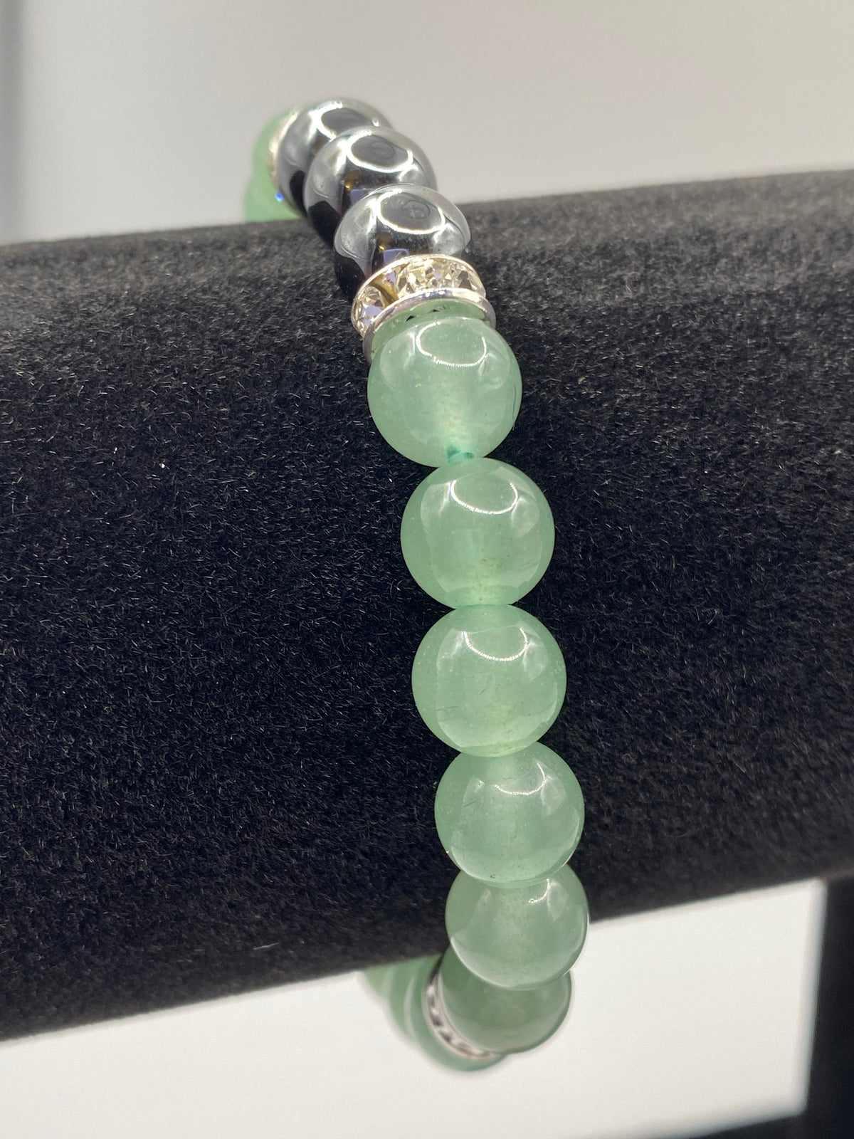 Green Aventurine & Hematite Triquetra Bracelet