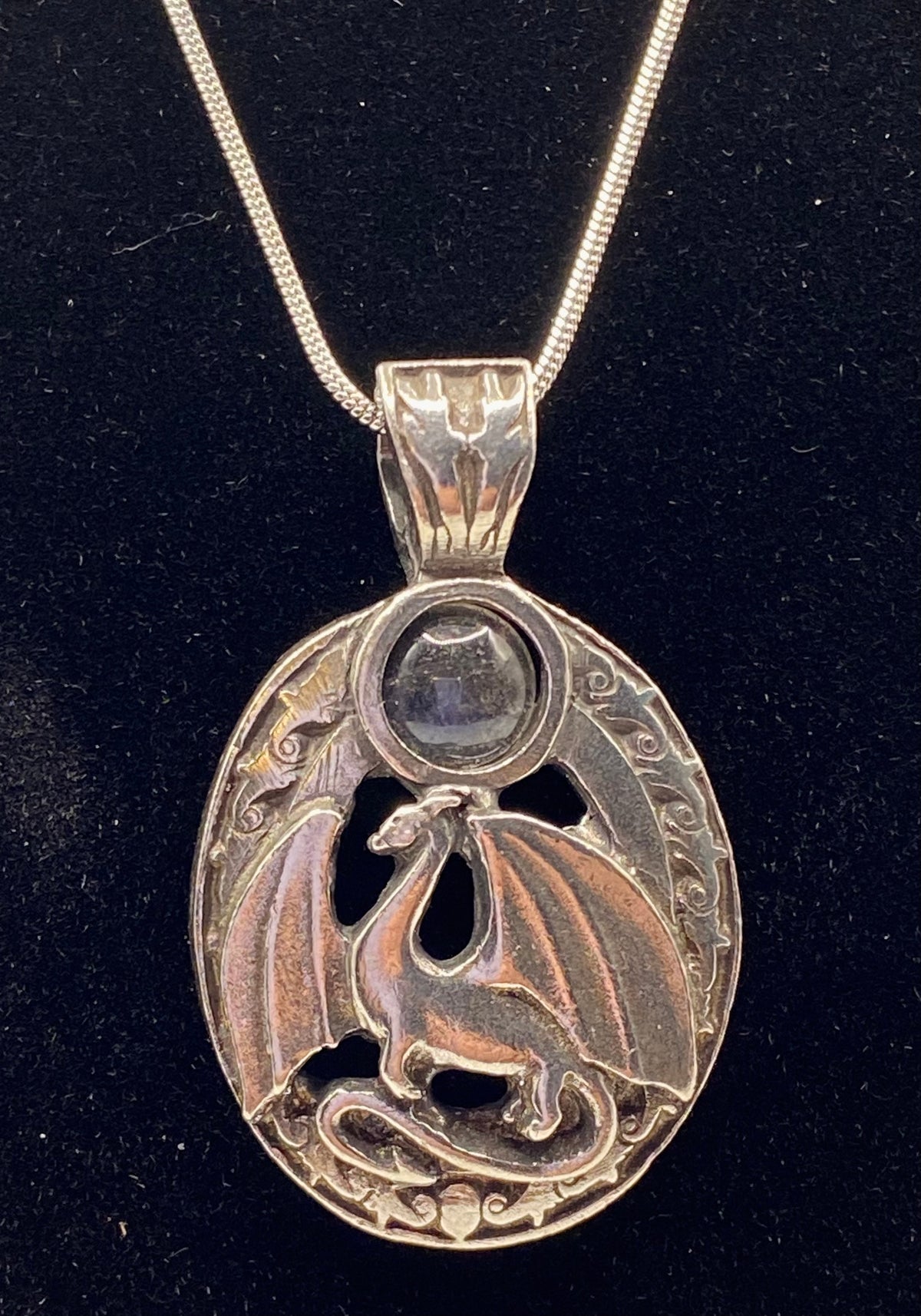 Dragon Pendant with  Labradorite