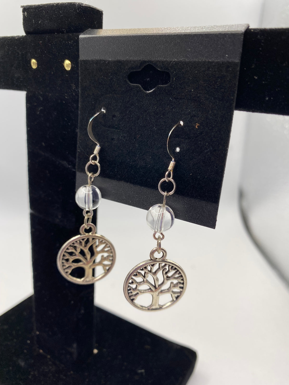 Celtic Tree of Life Gemstone Earrings – Genuine Stone & Surgical Steel