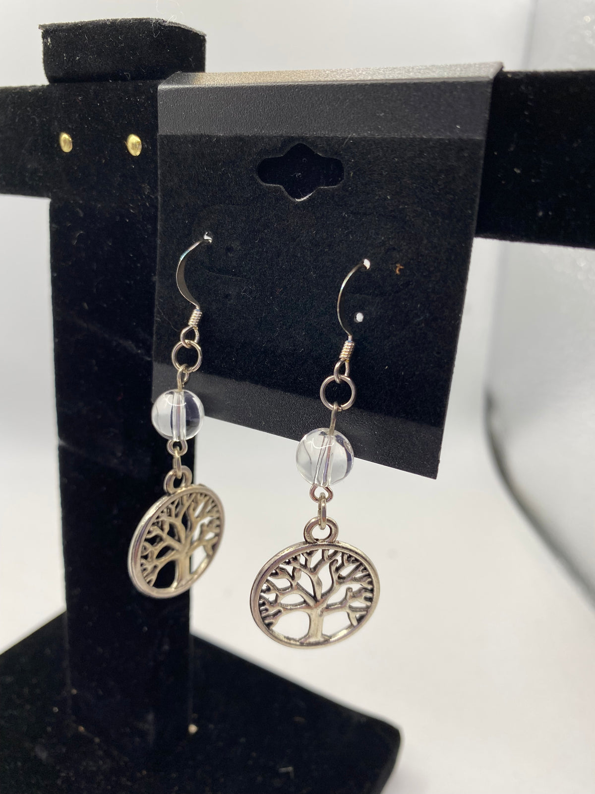Celtic Tree of Life Gemstone Earrings – Genuine Stone & Surgical Steel
