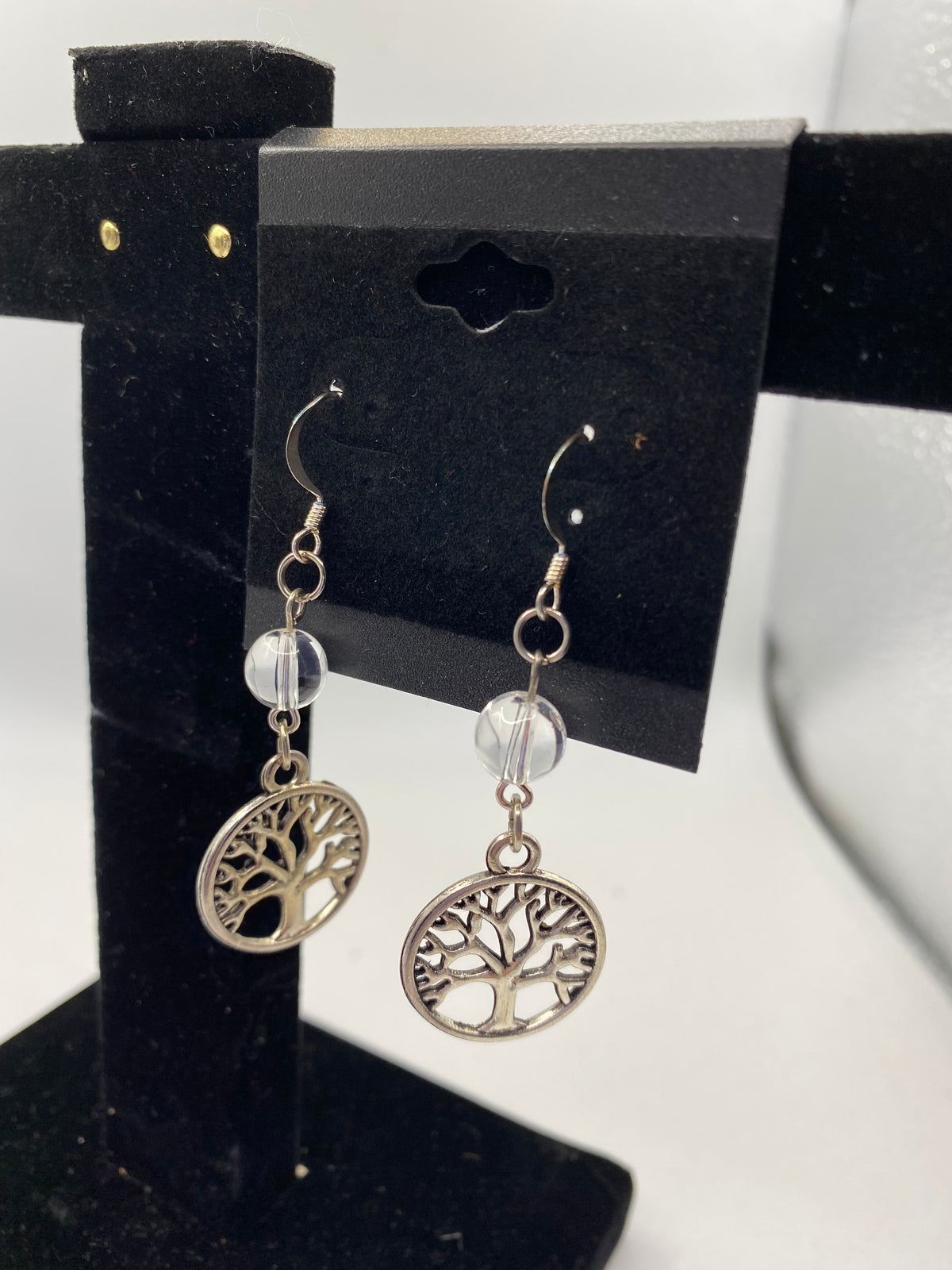 Celtic Tree of Life Gemstone Earrings – Genuine Stone & Surgical Steel