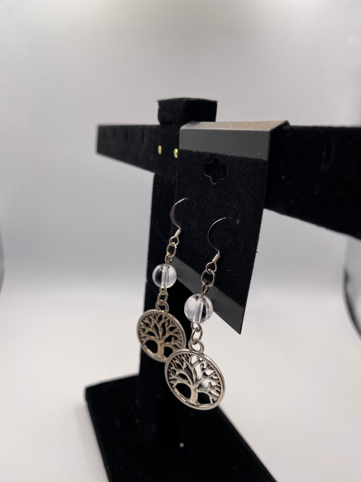 Celtic Tree of Life Gemstone Earrings – Genuine Stone & Surgical Steel