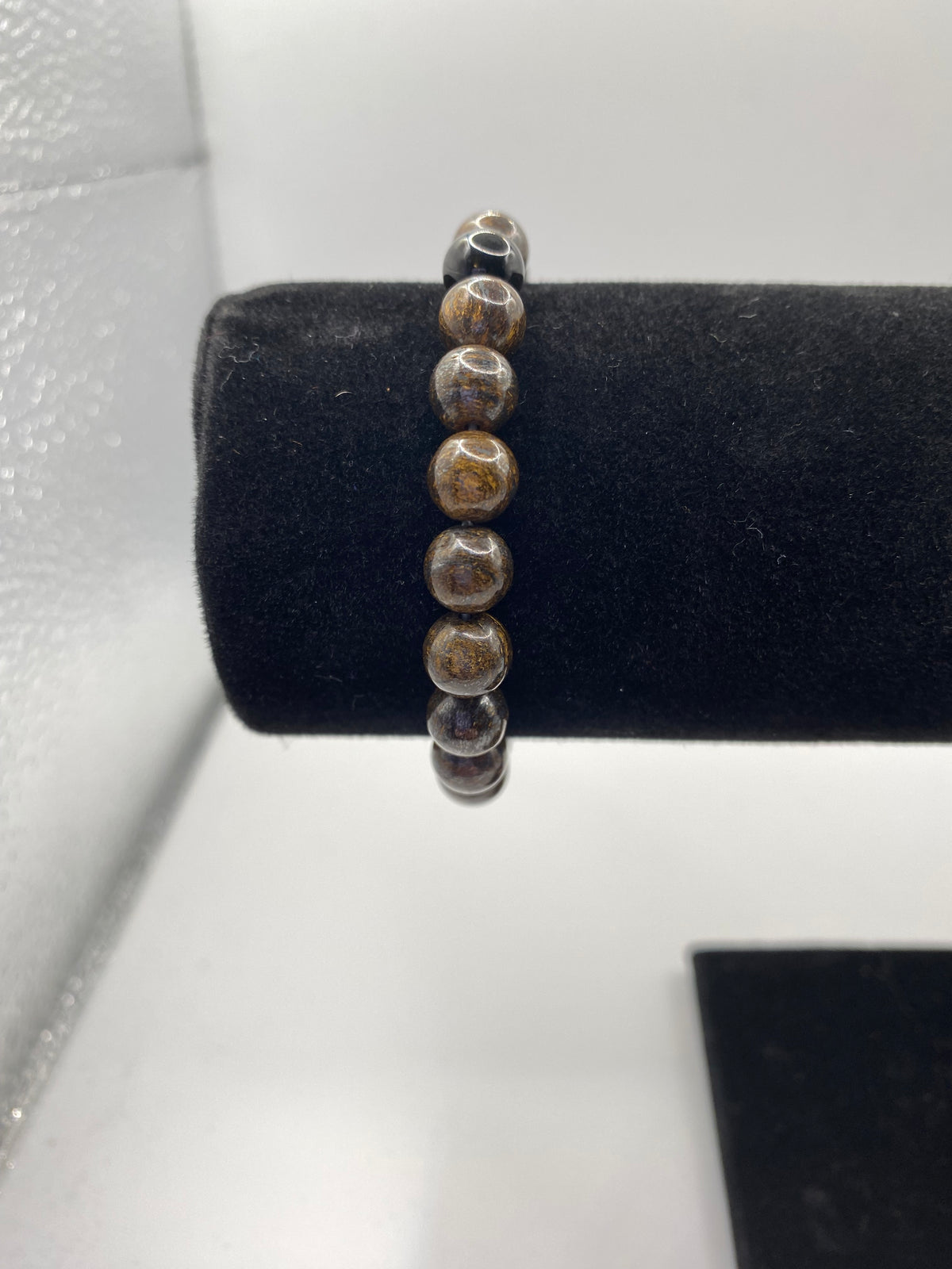 Turtle Charm Bracelet – Bronzite and Rainbow Obsidian