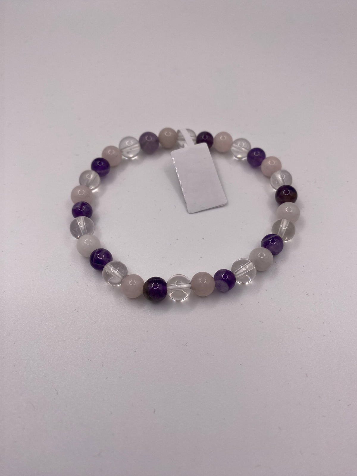 Amethyst & Rose Quartz Stacking Bracelet – Love, Intuition & Healing