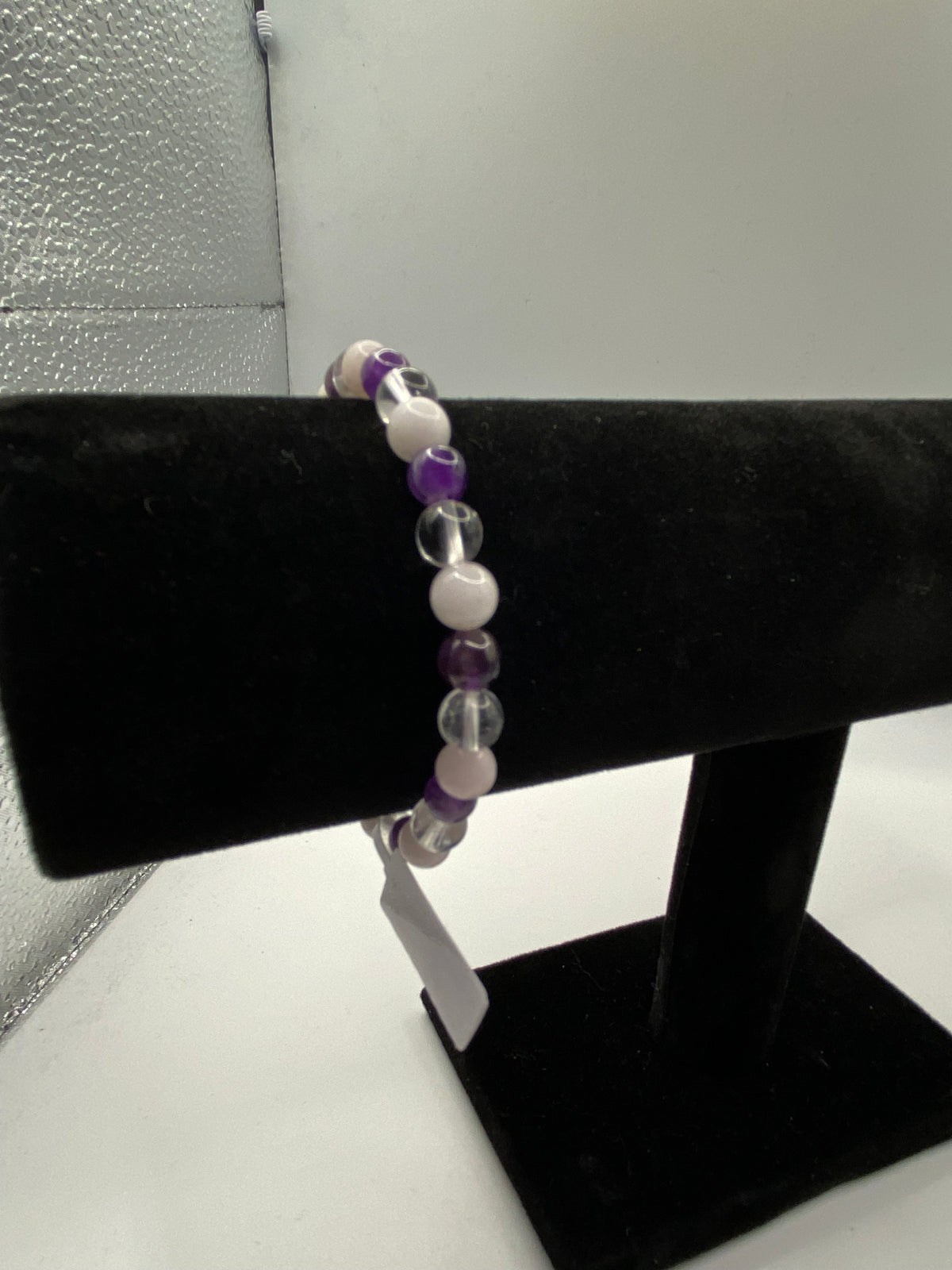 Amethyst & Rose Quartz Stacking Bracelet – Love, Intuition & Healing