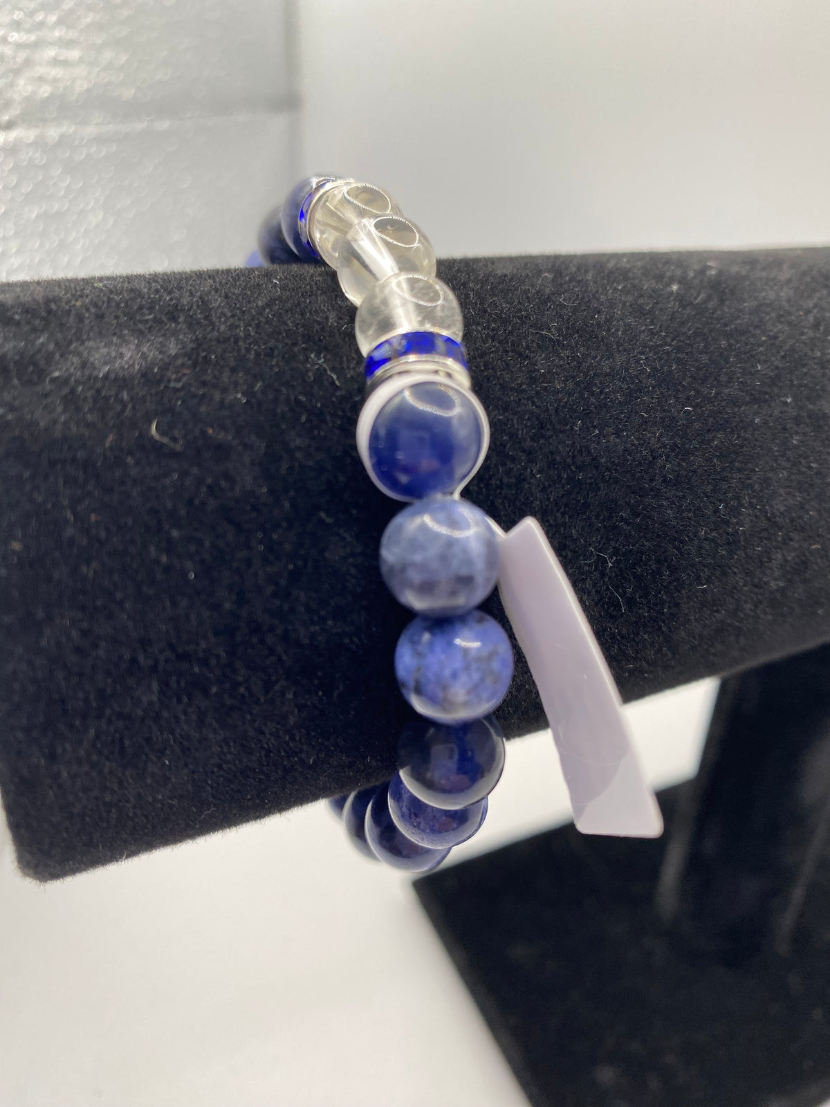 Sodalite Angel Charm Bracelet – Calm, Truth & Intuition