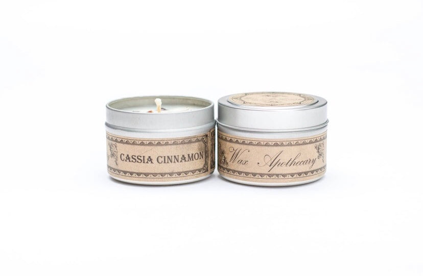 Cassia Cinnamon Botanical Travel Tin Candle