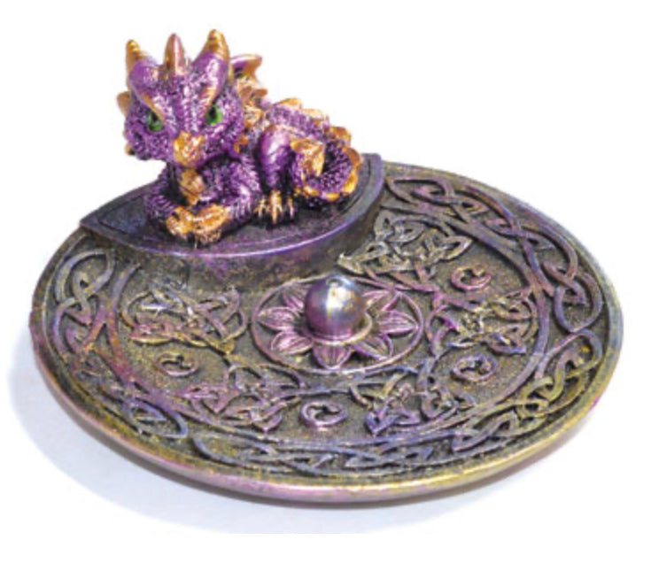 Purplish Pink Dragon Incense Holder