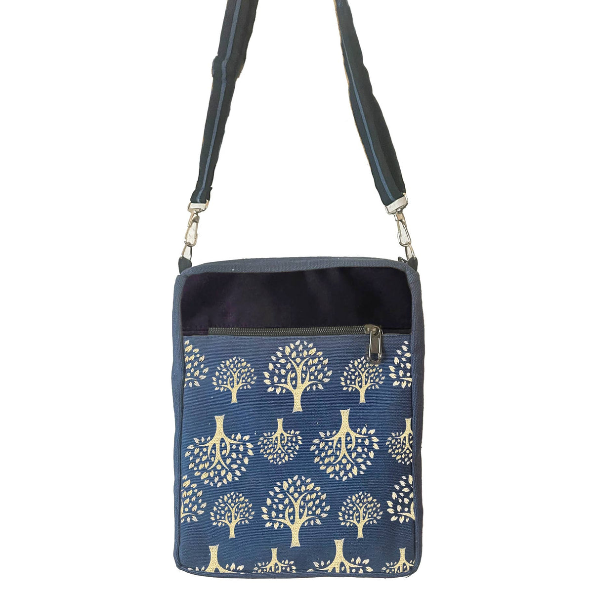 Celtic Sacred Trees Blue Crossbody Bag