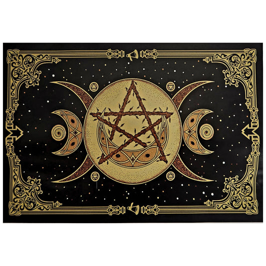 Crescent Moon Stars Tapestry